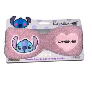 Disney Stitch Plush special edition spa teddy headband NEW by The Crème Shop NEW